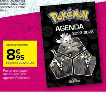 Carrefour Agenda Pokémon offre
