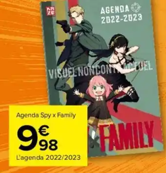 Carrefour Agenda Spy x Family offre