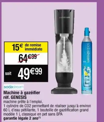 Cora x Carrefour Machine à Gazéifier offre
