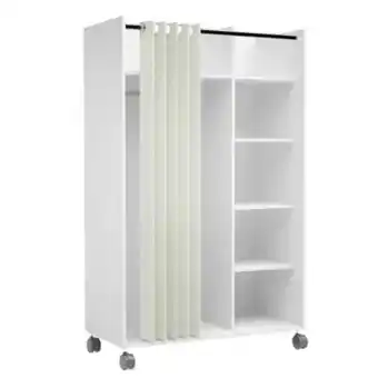 BUT Kit dressing avec rideau l.100 cm move blanc offre