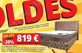 KREABEL Lit Complet Avec Matelas offre