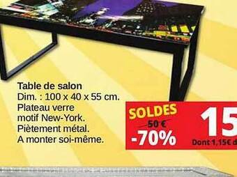KREABEL Table De Salon offre
