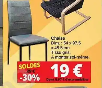 KREABEL Chaise offre