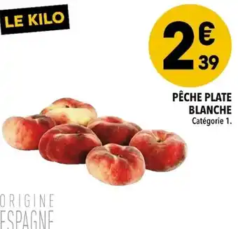 Supeco Pêche Plate Blanche offre