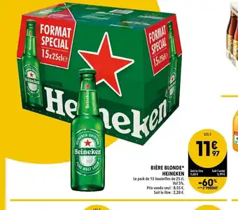 Supeco Heineken Bière Blonde offre