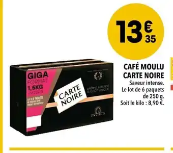 Supeco Carte Noire Café moulu offre