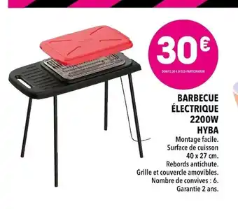 Supeco Barbecue électrique 2200w Hyba offre