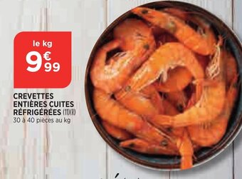 Bi1 Crevettes Entières Cuites Réfrigérées offre