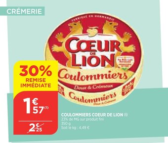 Bi1 Coulommiers Coeur de Lion offre