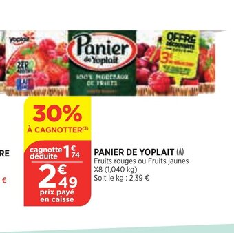 Panier de Yoplait