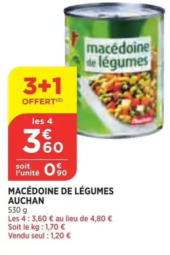 Bi1 Macédoine de Légumes Auchan offre