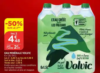 Bi1 Volvic Eau Minérale offre