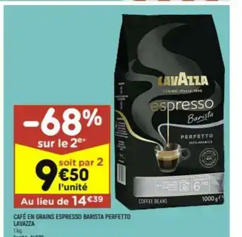Leader Price Café En Grains Espresso Barista Perfetto Lavazza offre