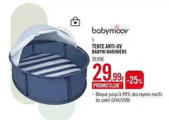 Orchestra Babymoov tente anti-uv babyni marinière offre