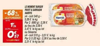 HARRYS le moment burer pavot & sarrasin
