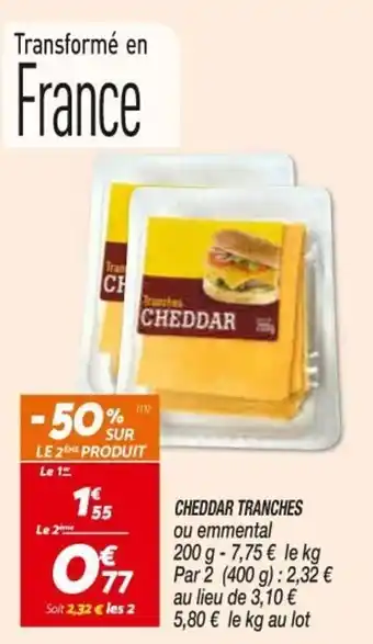 Netto Cheddar tranches offre