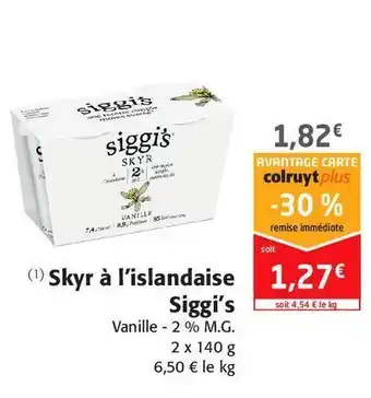 Skyr à l'islandaise siggi's