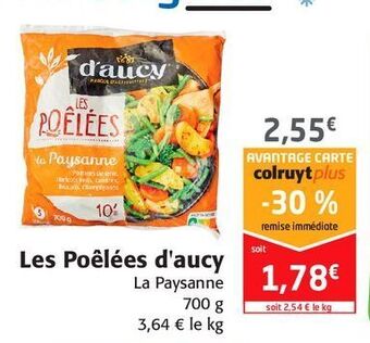 Colruyt Les poêlées d'aucy offre