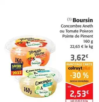 Colruyt Boursin offre