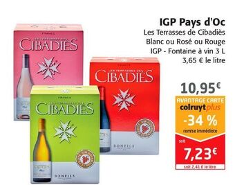 Colruyt Igp pays d'oc offre