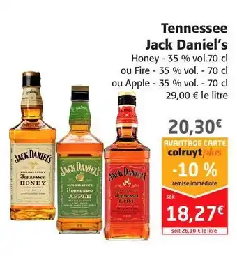 Colruyt Tennessee jack daniel's offre