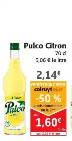 Colruyt Pulco citron offre