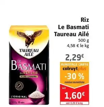 Colruyt Riz le basmati taureau ailé offre