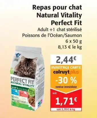 Colruyt Repas pour chat natural vitalité perfect fit offre