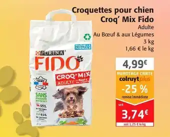 Colruyt Croquettes pour chien croq' mix fido offre