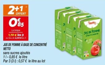 Netto NETTO jus de pomme à base de concentré offre