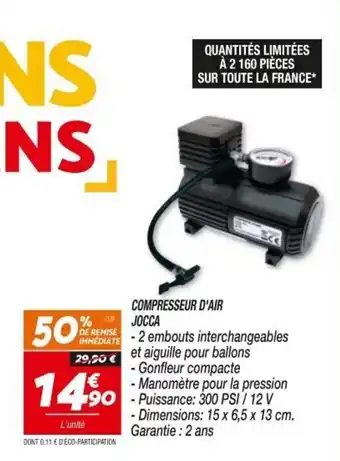 Netto Compresseur d'air jocca offre