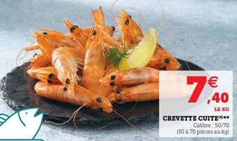 Super U Crevette cuite offre