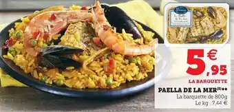 Super U Paella de la mer offre