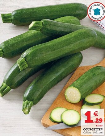 Super U Courgette offre