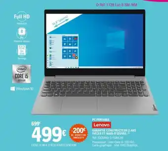 E.Leclerc LENOVO pc portable offre