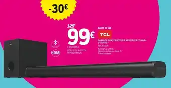 E.Leclerc TCL barre de son offre