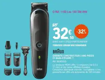 E.Leclerc BRAUN tondeuse braun multigroomer offre