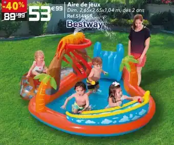 Gifi BESTWAY aire de jeux offre