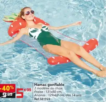 Gifi Hamac gonflable offre