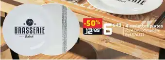 Gifi 4 assiettes plates offre