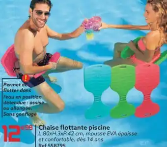 Gifi Chaise flottante piscine offre