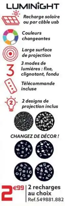 Gifi 2 recharges au choix offre