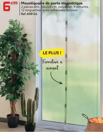 Moustiquaire de porte magnétique