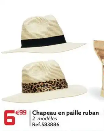 Gifi Chapeau en paille ruban offre