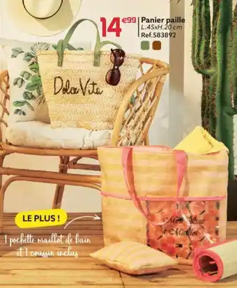 Panier paille