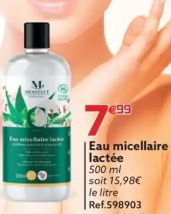 Eau micellaire lactée