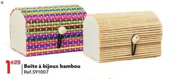 Gifi Boite à bijoux bambou offre
