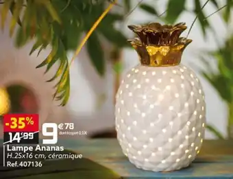 Gifi Lampe ananas offre