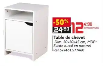 Gifi Table de chevet offre