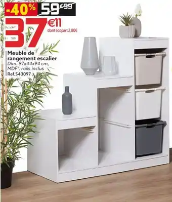 Gifi Meuble de rangement escalier offre